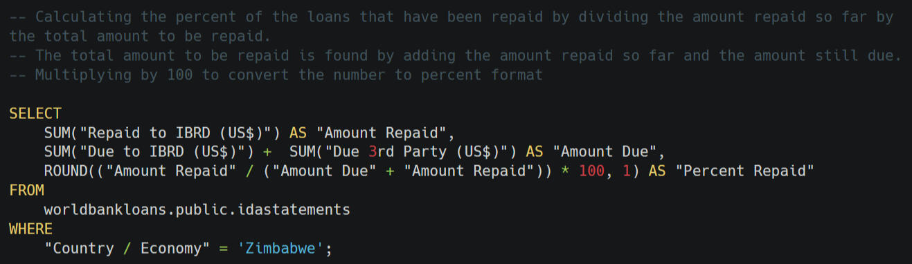 SQL code described in paragraph above